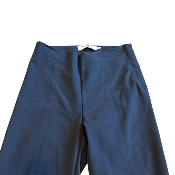 MM Lafleur Navy Trouser Pants Skinny Ankle Length Stretch Office Size 4 Women's - Picture 5 of 13